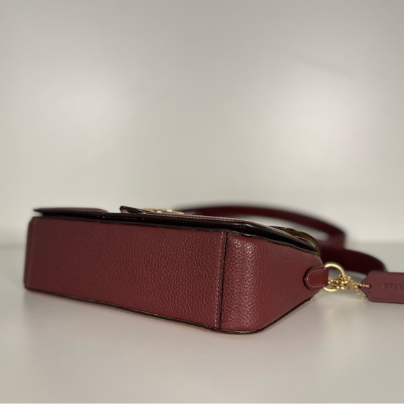 COACH Georgie Shoulder Bag Elegant Two-Tone Leather - Picture 13 of 14